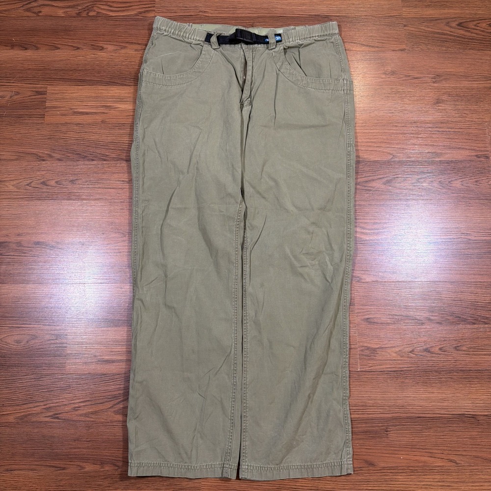 KAVU Chilliwack Men's Large Cotton Canvas Pants Hiking Climbing Outdoors (34x31)